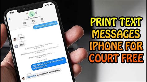 How to Print Text Messages from iPhone for Court: A Detailed Guide